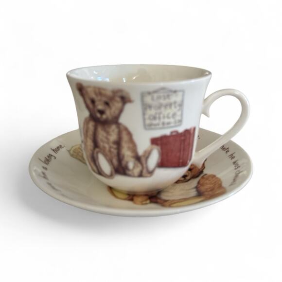 Roy Kirkham English Fine Bone China Lost Bear Cup & Saucer - Picture 3 of 9